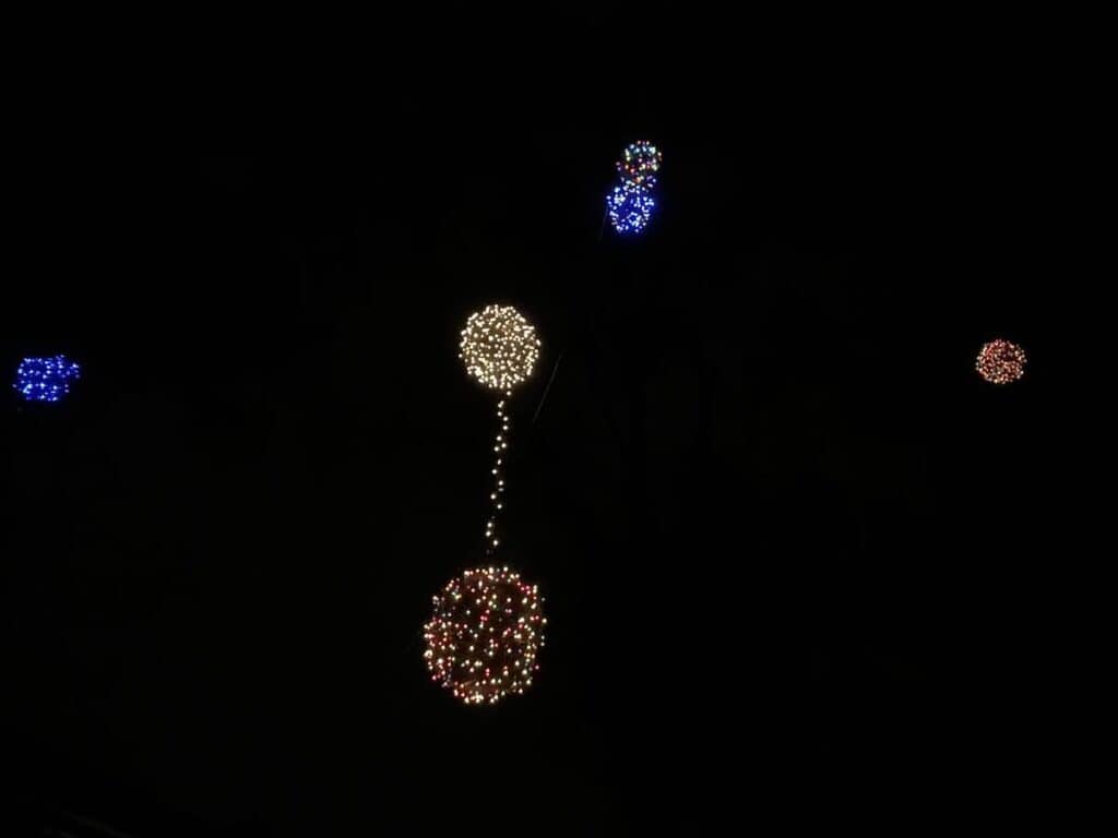 Glowing orbs on Hillside Avenue in Charlotte, NC