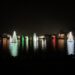Christmas trees on the lake at McAdenville, NC
