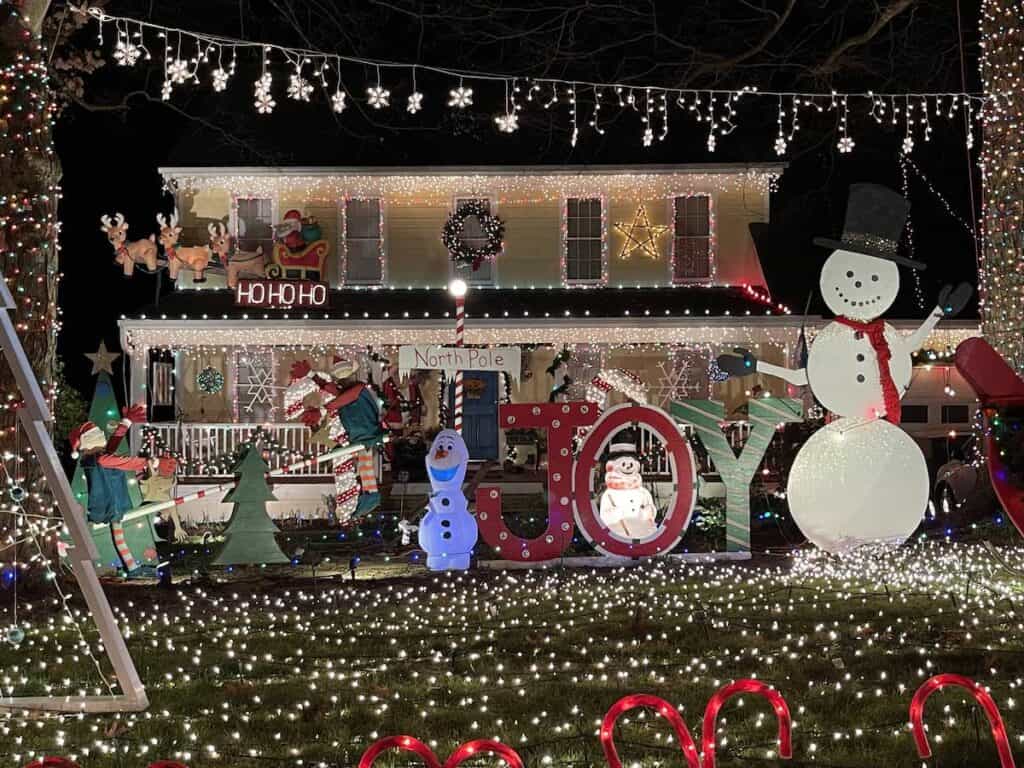 Lavishly decorated house for the holidays