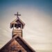 old fashioned church steeple