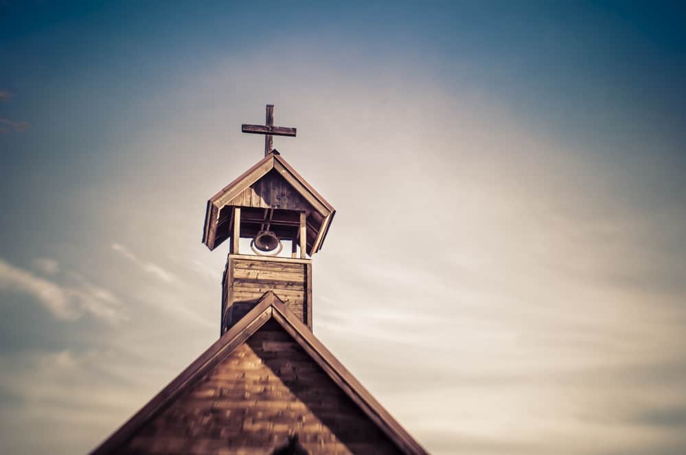 old fashioned church steeple