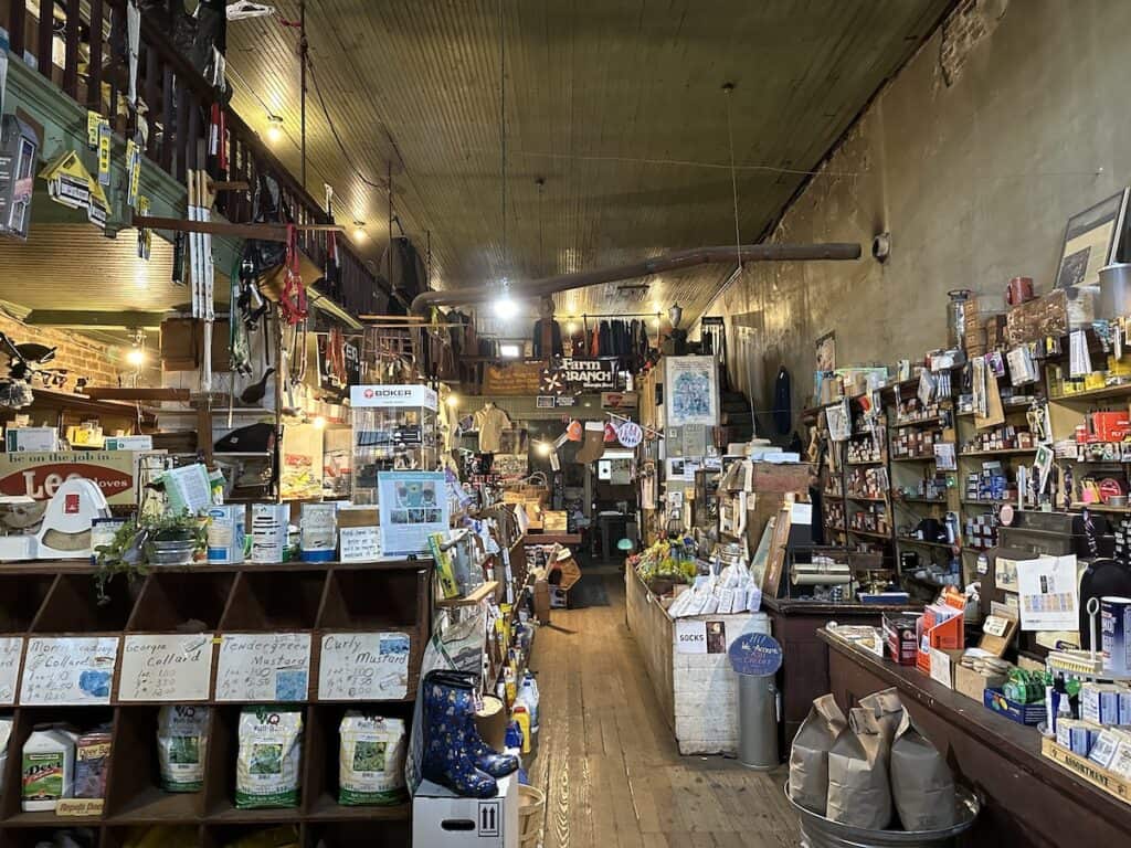 Interior of Davis General Store