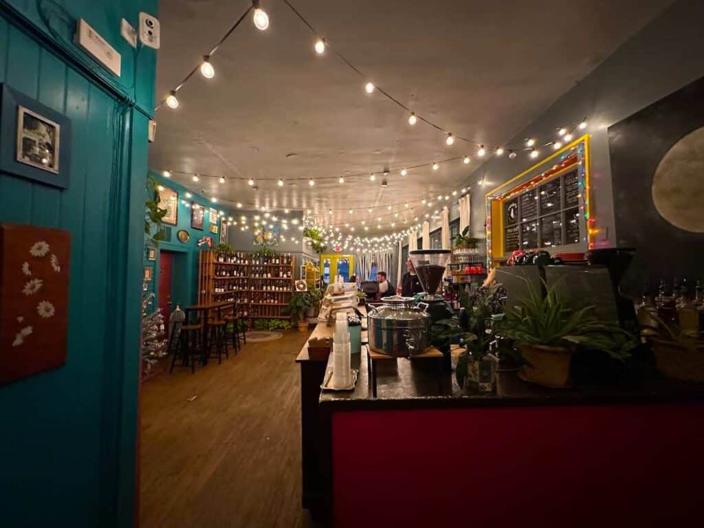 Interior of Rosie's Coffee and Wine Garden