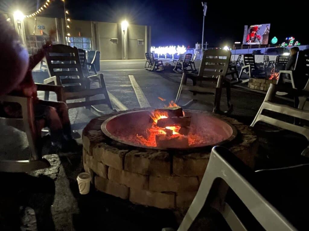 Bonfire at Speedway Christmas