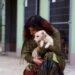 woman with dog