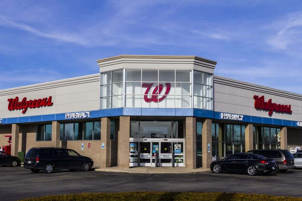 exterior of Walgreens store
