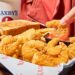 Fried shrimp in a basket at Zaxby's