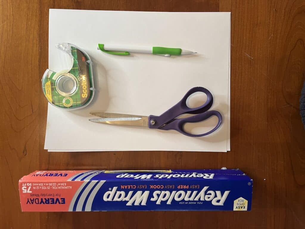 Materials for pinhole viewer for eclipse