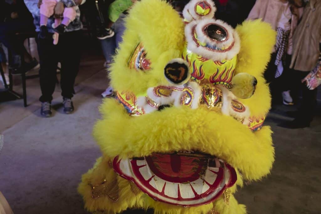 Lion Dance at Lunar New Year celebration
