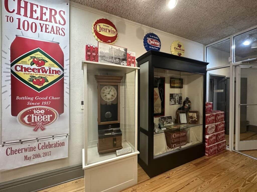 Cheerwine exhibit at Rowan Museum