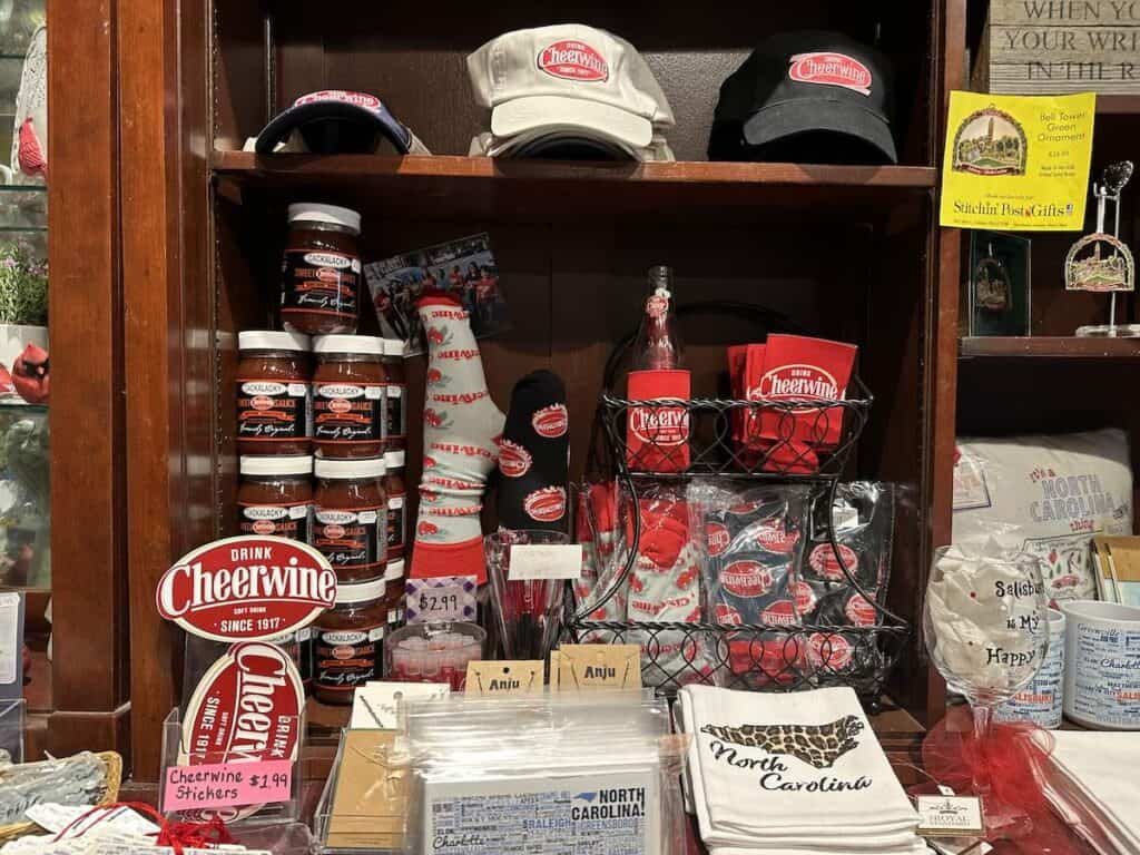 Cheerwine souvenirs at Stitchin' Post in Salisbury