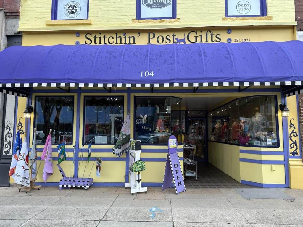 Exterior of Stichin' Post Gifts in Salisbury