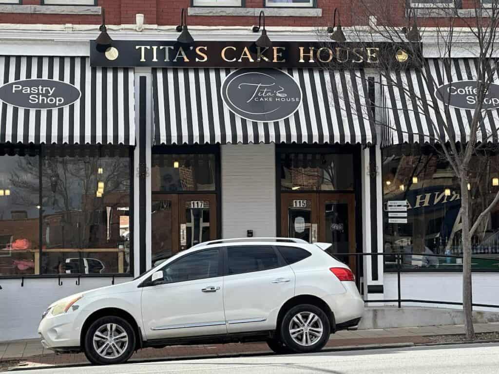 Exterior of Tita's Cake House in Salisbury