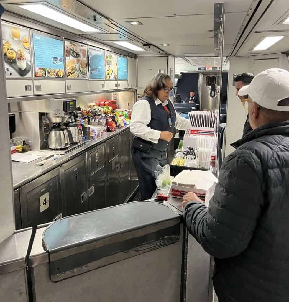 Café Car of Carolinian Train