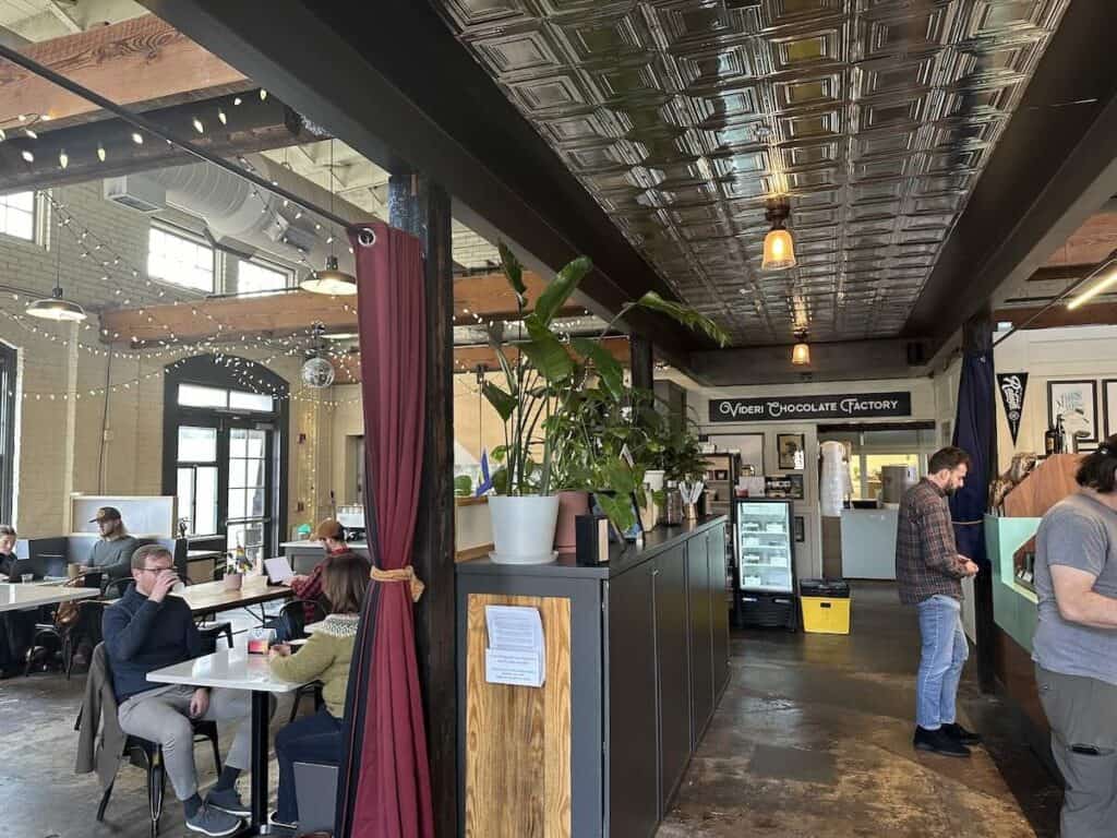 Interior of Videri Chocolate Factory in Raleigh
