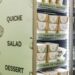 Vending machine with pies, salads, quiches and dessert