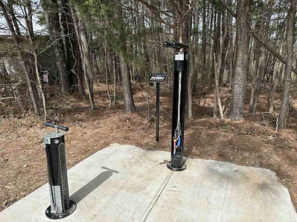 bike repair station at Purser-hulsey park in matthews, nc