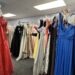 prom dresses on rack