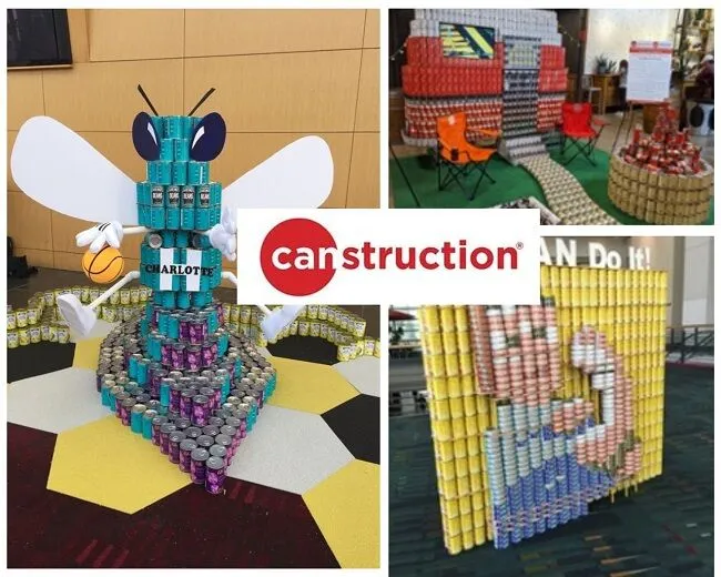 structures made of cans