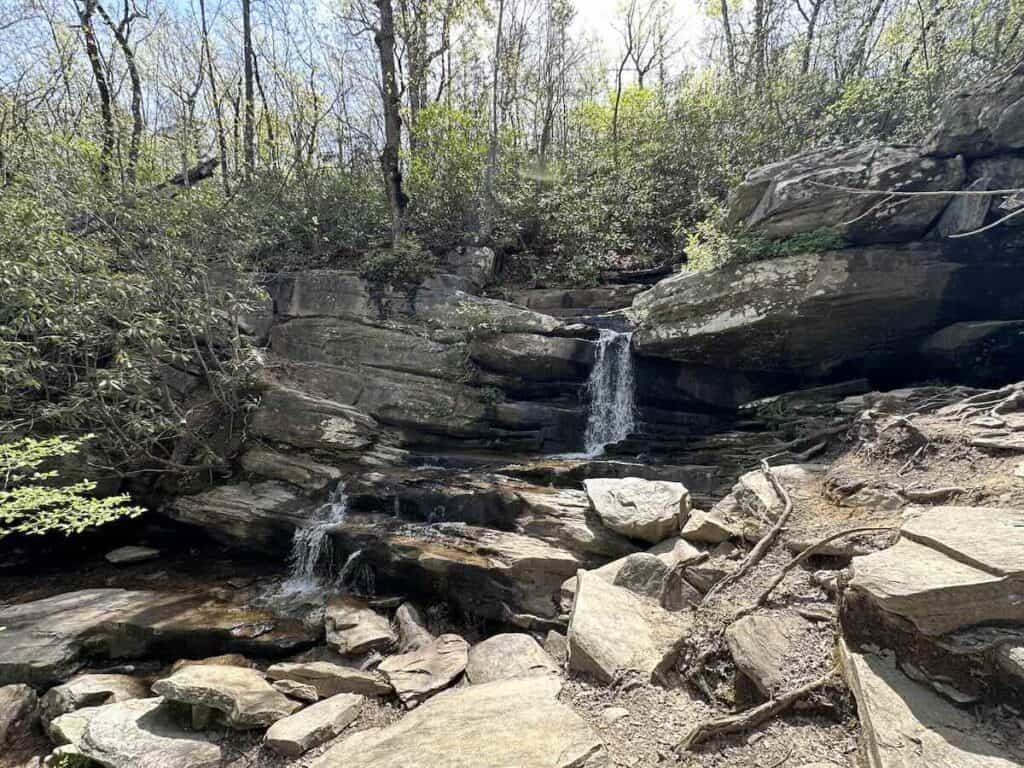Hidden Falls at Hanging Rock State Park