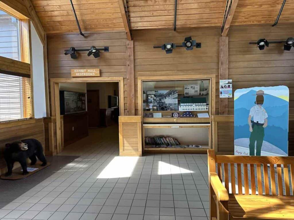 Visitor center at Hanging Rock State Park.