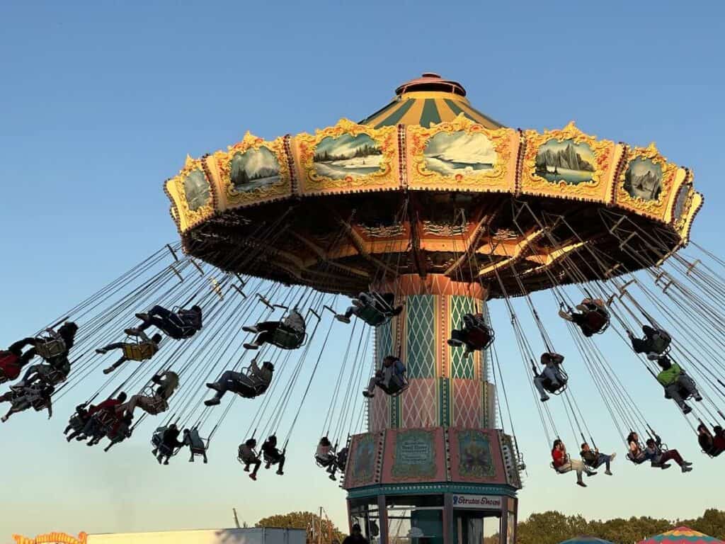 Swing ride at Queen Charlotte Fair