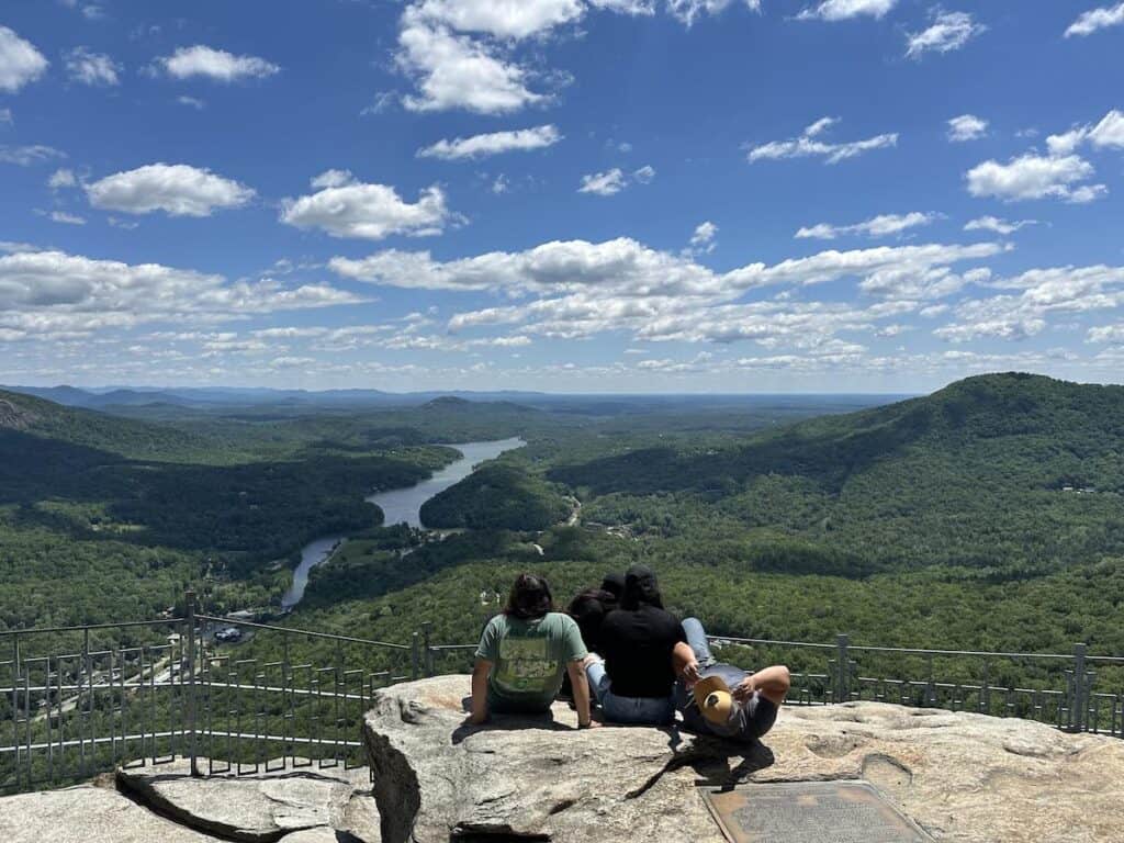 view from Chimney Rock