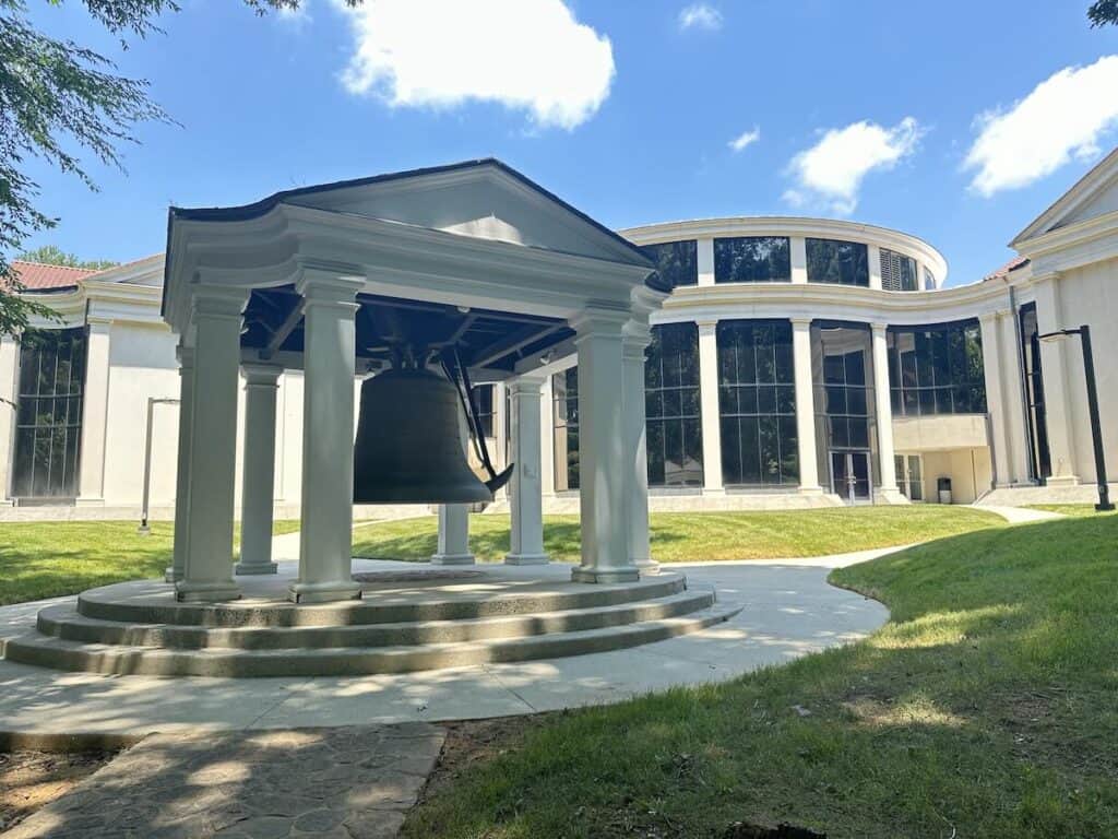 Freedom bell at Charlotte Museum of History
