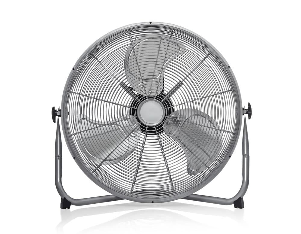 Electric fan isolated on white background