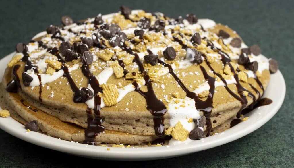 s'mores pancakes from Metro Diner