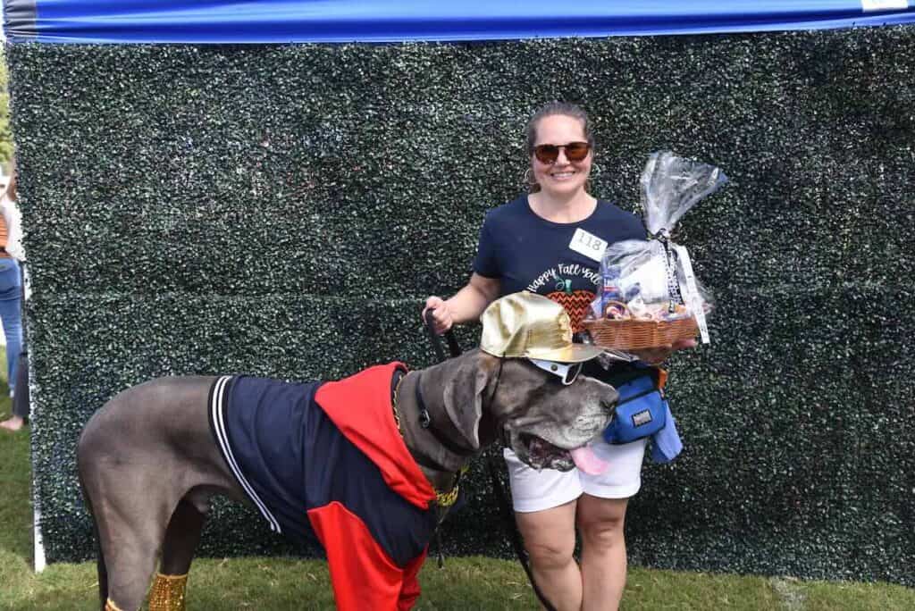 dog and owner