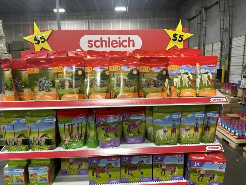 Discounted toys at Schleich Warehouse