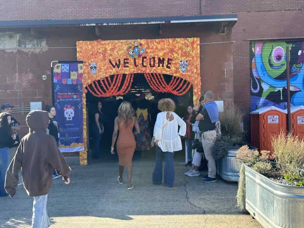 Day of the Dead celebration at Camp North End