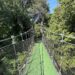 Suspension bridge at First Broad River Trail