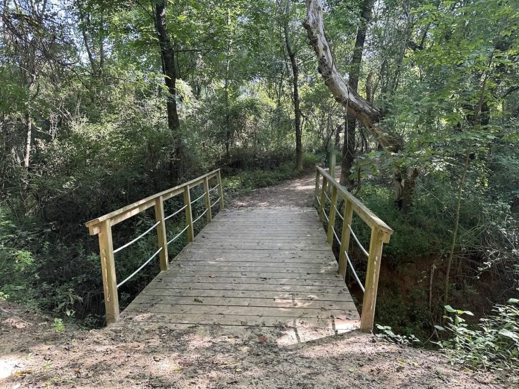 footbridge at First Broad River Trail