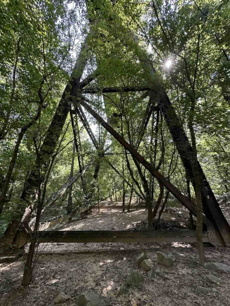 Train trestle at First Broad River Trail