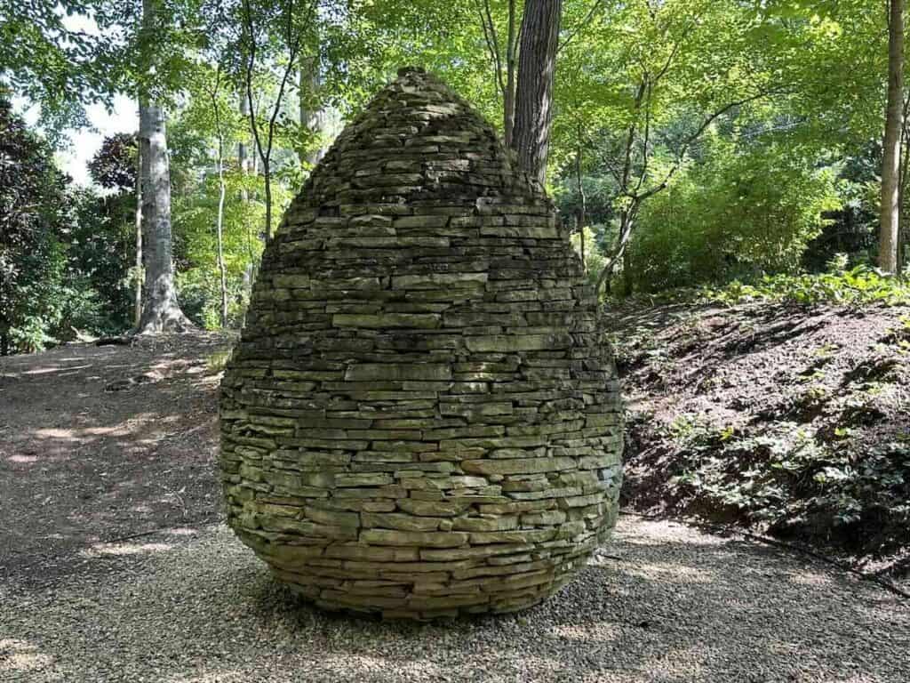 The Bee Hive, Andy Goldsworthy, Sculptor & Photographer, created by MAC Landscaping, at Serenity Garden in Charlotte