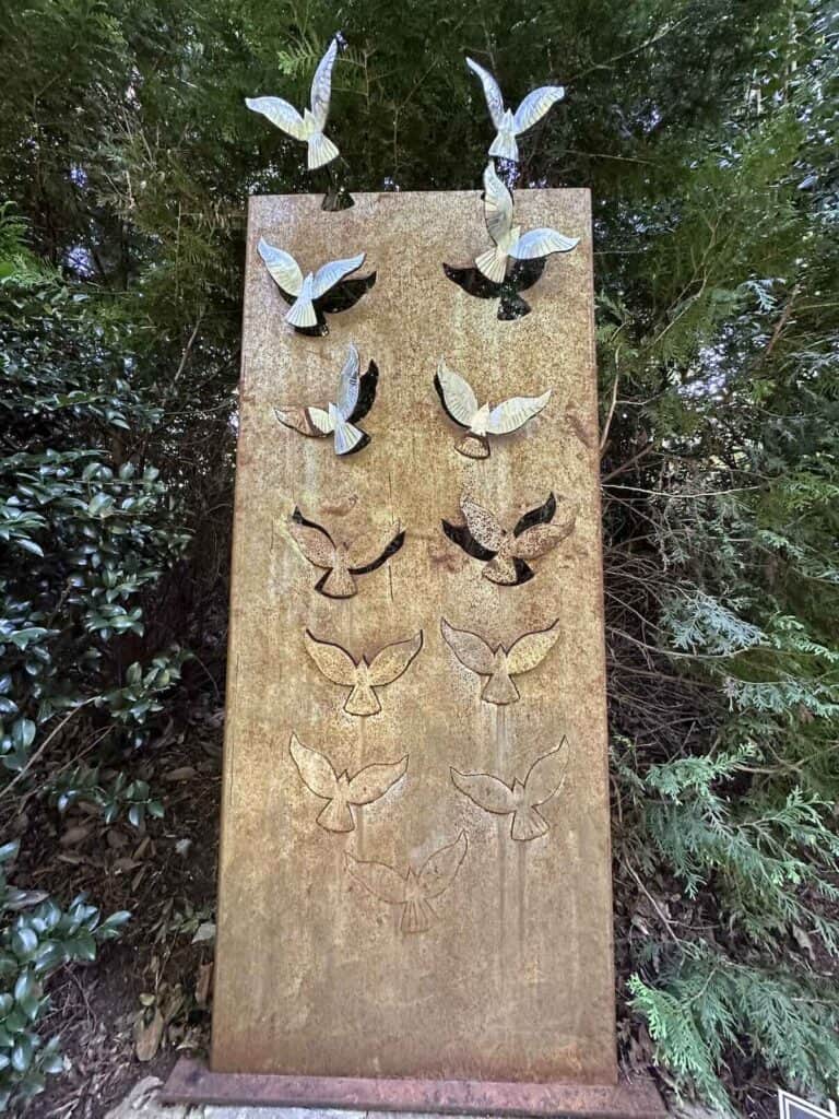 The Fledgling by Jarod Brown, 2020, at Serenity Garden in Charlotte