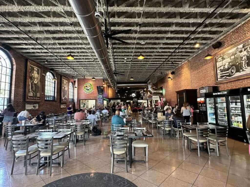 Interior of The Bank Food Hall in Kannnapolis