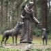 Statue of Saint Francis of Assisi, with animals.