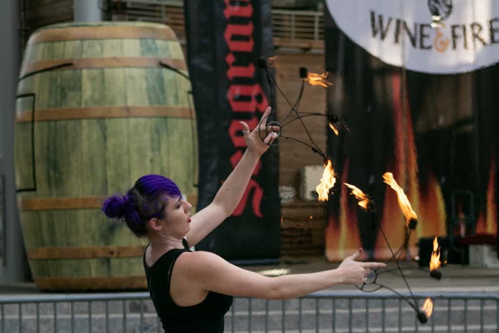 Fire performer