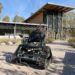 Front view of all terrain wheelchair