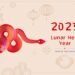 Lunar New Year graphic for the year of the snake