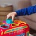 child playing with toy