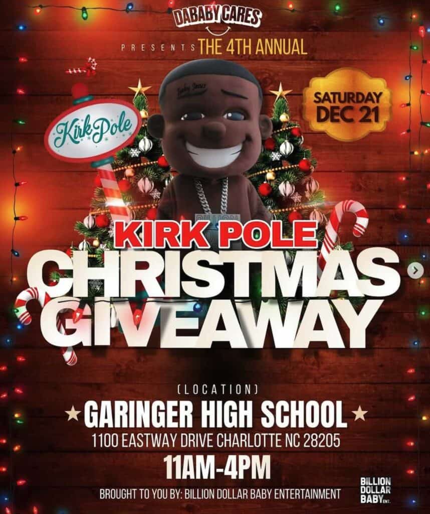 flyer for Kirk Pole Christmas Giveaway