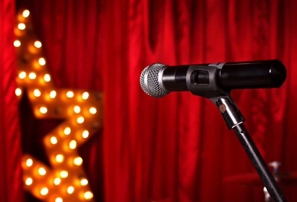 microphone on stage