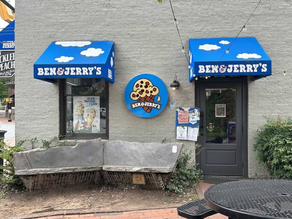 exterior of Ben & Jerry's Davidson