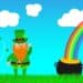 leprechaun, rainbow, pot of gold