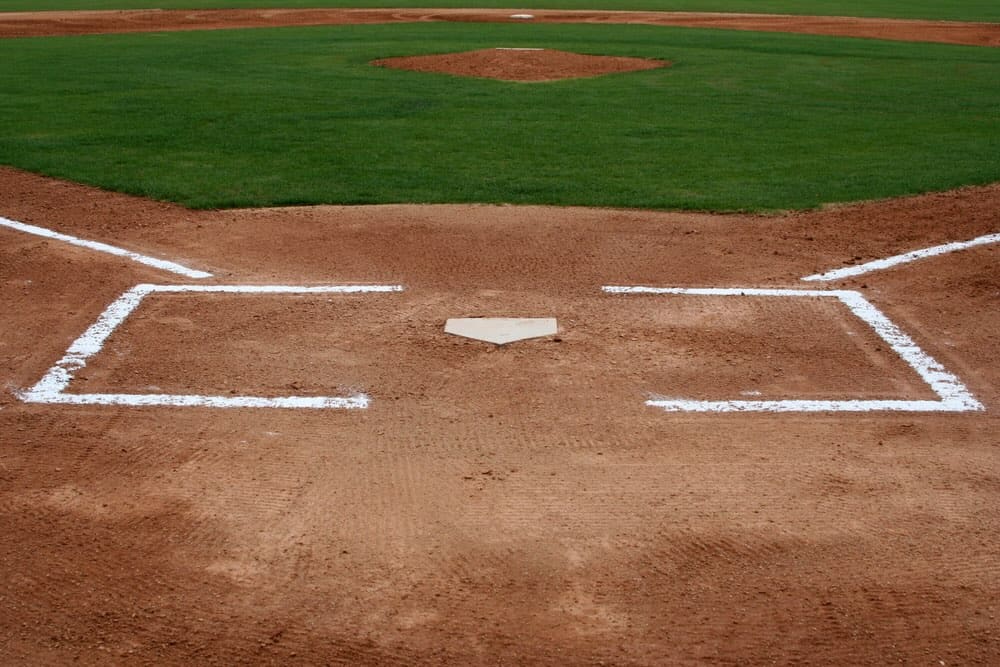 baseball field from behind home plate