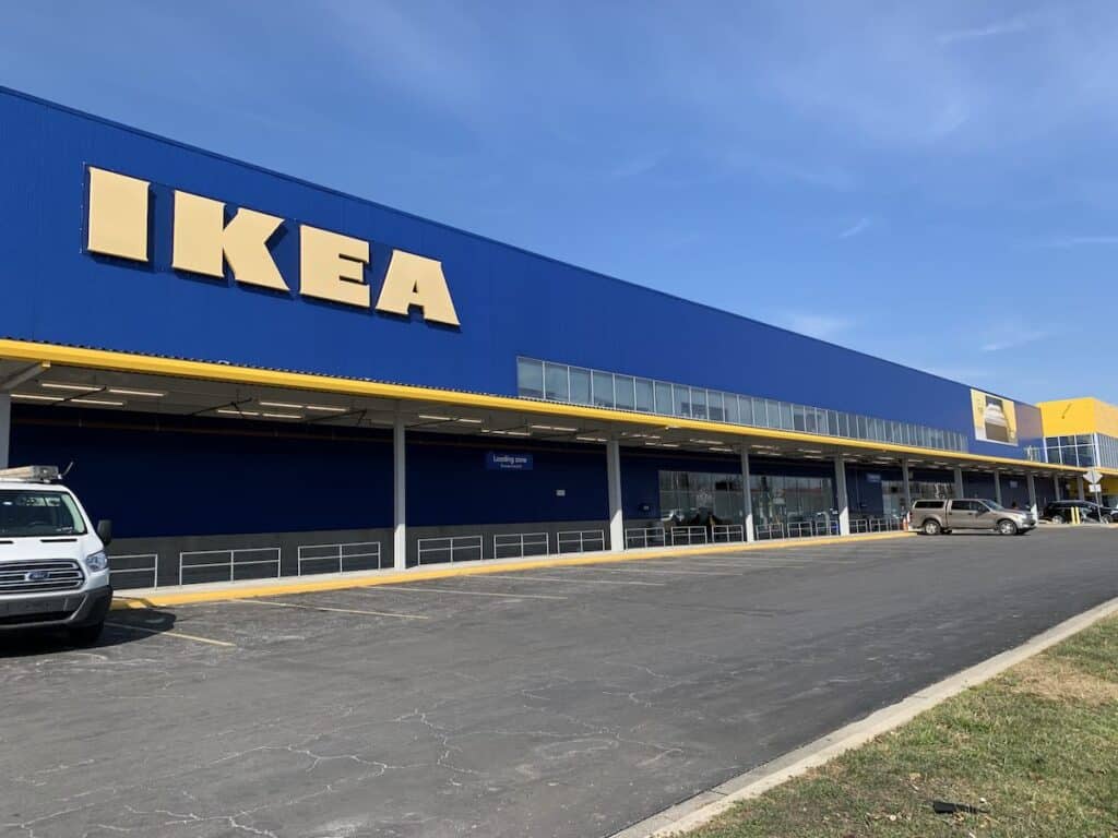 Exterior of IKEA in Charlotte, NC